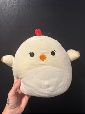 Squishmallows Clara Chicken Hen Plush 8" White Farm Bird Stuffed Animals